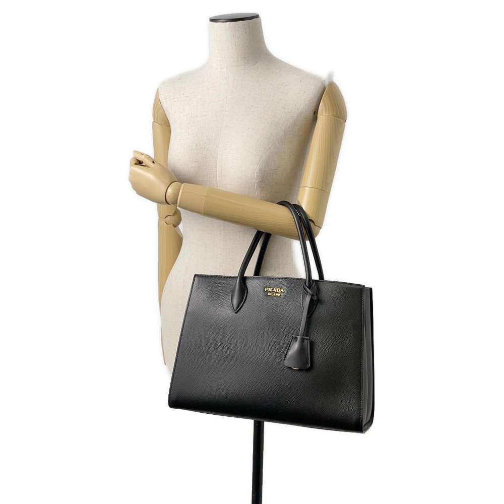 Prada Sophie Leather Handbag Shoulder Bag Black - Picture 4 of 12